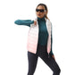 Ombre Print Puffer Hooded Vest