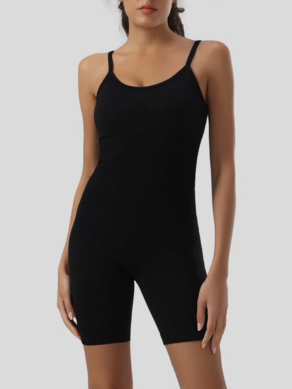 Solid Tummy Control Jumpsuit