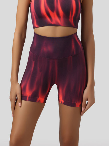 Burn Out Seamless Biker Shorts