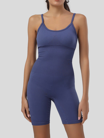 Solid Tummy Control Jumpsuit