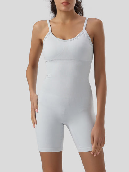 Solid Tummy Control Jumpsuit