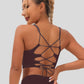 Crisscross Back Crop Tank Top