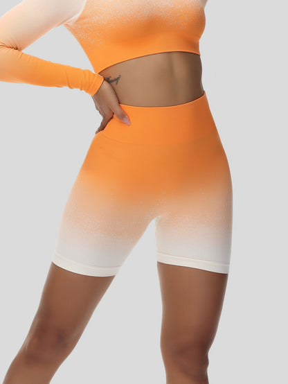 Ombre Butt Lifting Biker Shorts