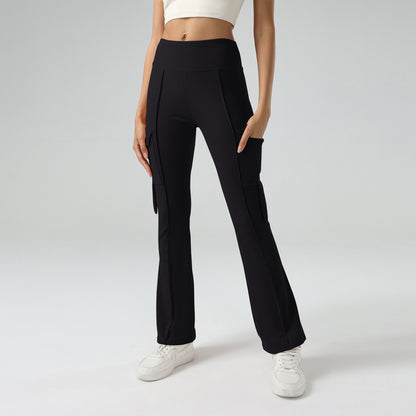 Comfort Club Pockets Flared Leggings