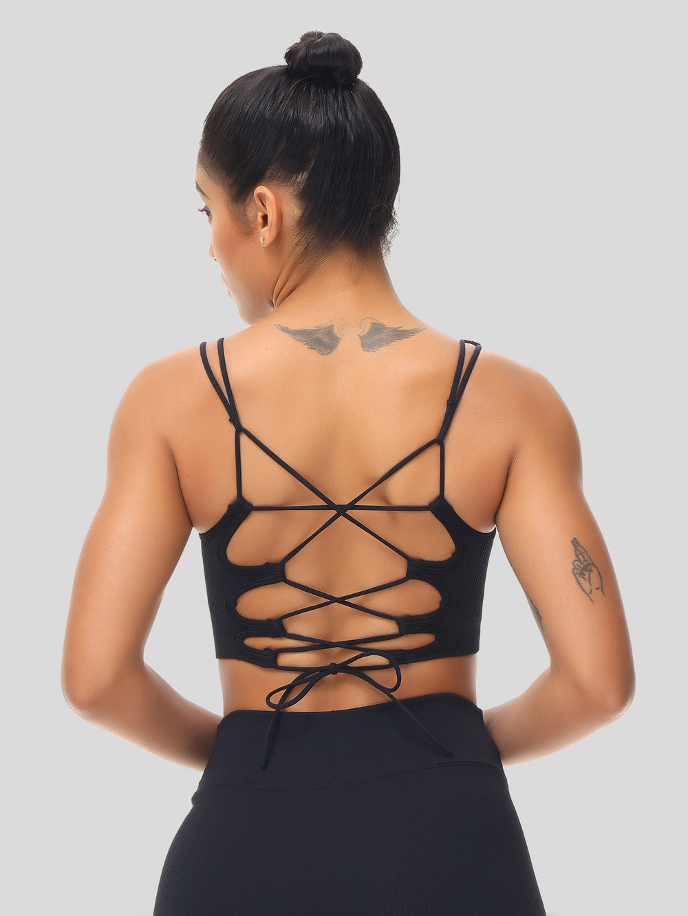 Crisscross Back Crop Tank Top