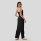 Comfort Club Criss Cross Flared Jumpsuit