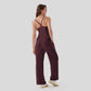 Comfort Club Criss Cross Flared Jumpsuit