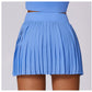 Pleated Pockets Active Skirt