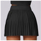 Pleated Pockets Active Skirt