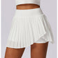 Pleated Pockets Active Skirt