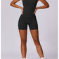 Backless Zipper Seamless Romper