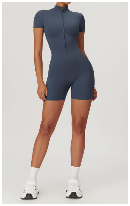 Zipper Seamless Romper